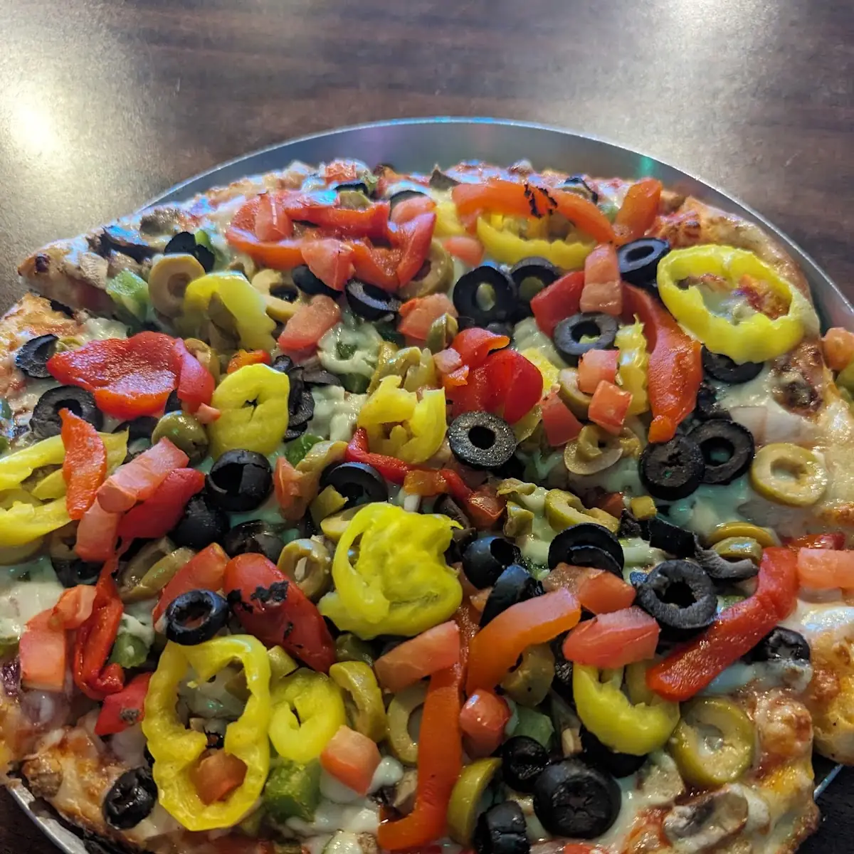 10 Inch Loaded Veggie Pizza