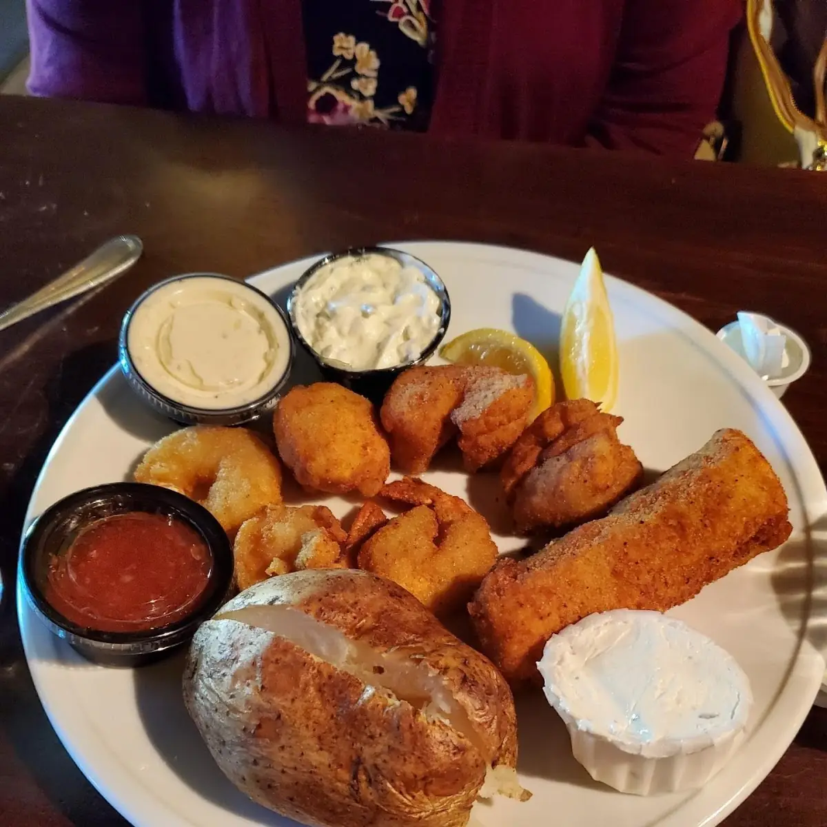 Deep Fried Scallops and Shrimp