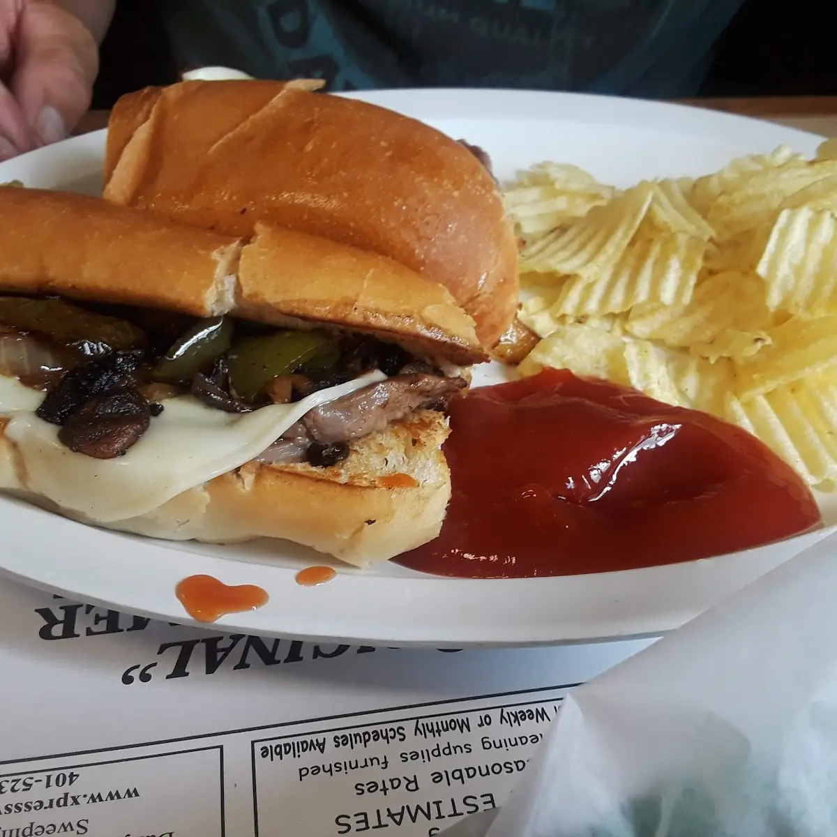 Steak Sandwich on Torpedo Roll