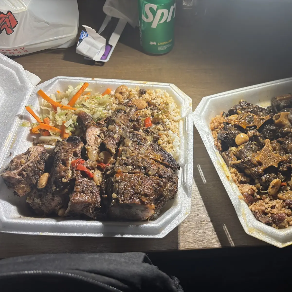Jerk Chicken Rice and Peas Mixed Vegetables