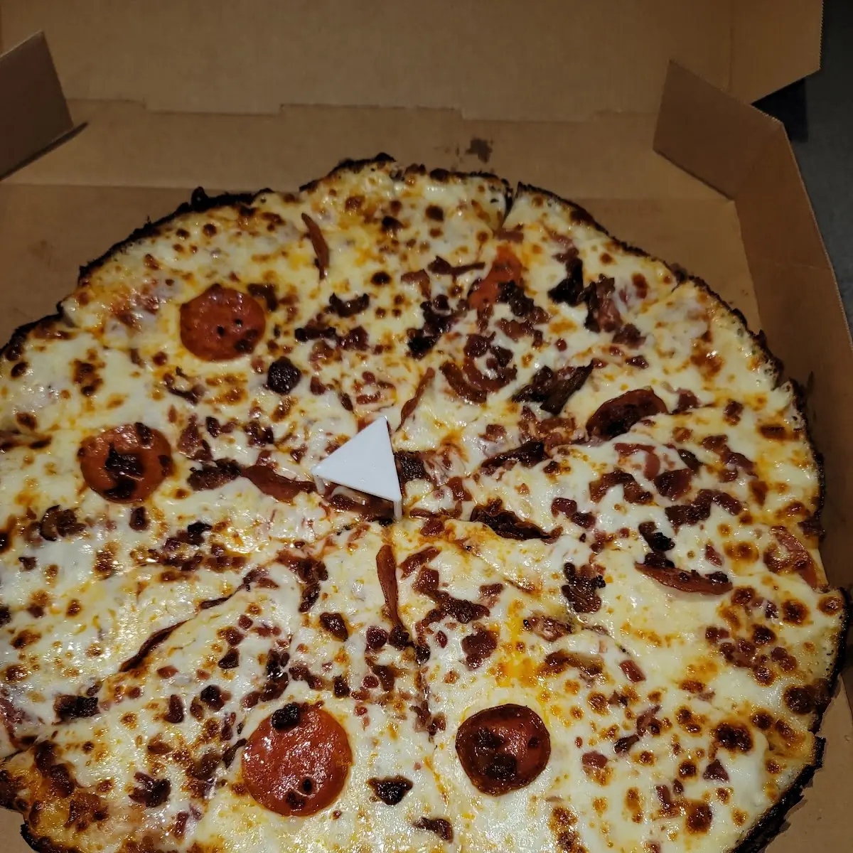 Pepperoni and Bacon Pizza