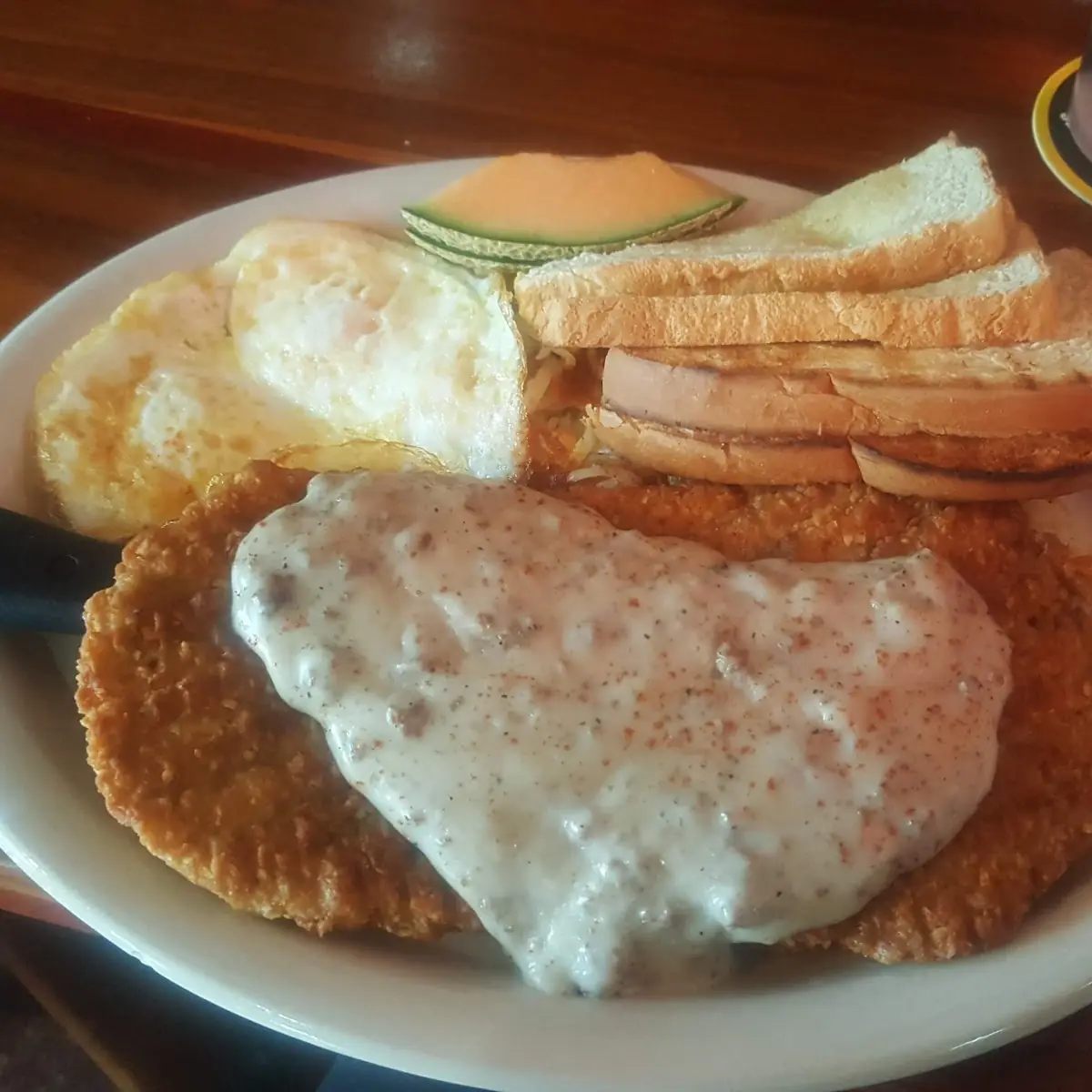Country Fried Steak and Eggs