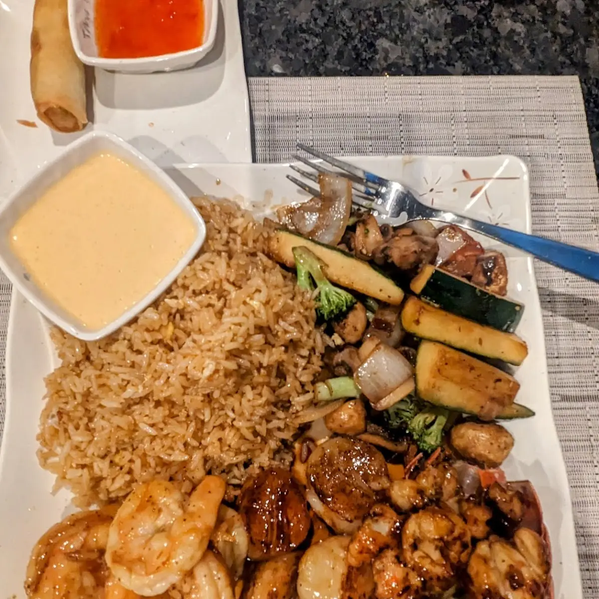 Steak and Chicken with Fried Rice
