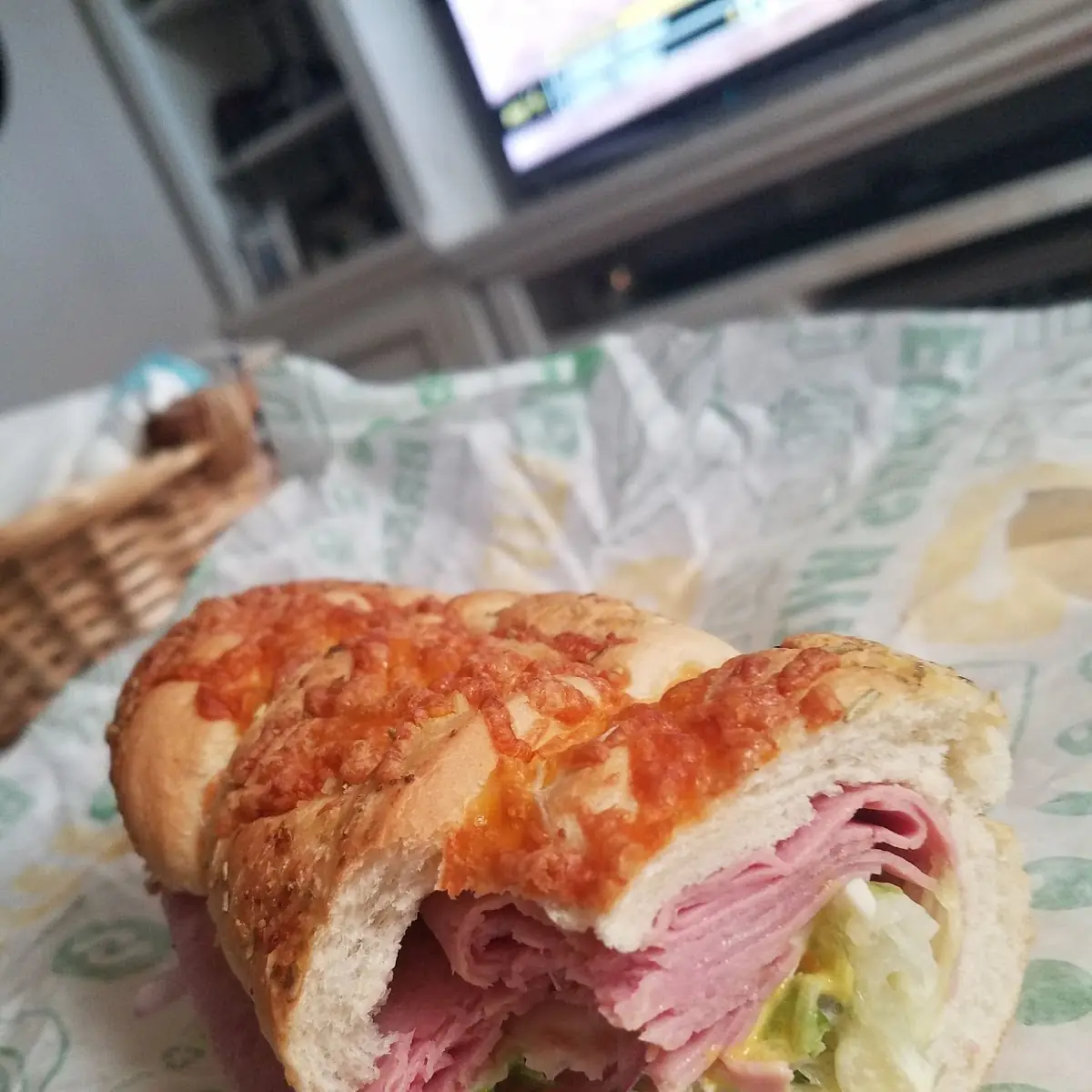 Cold Cut Combo Double Meat on Italian Herb and Cheese Bread