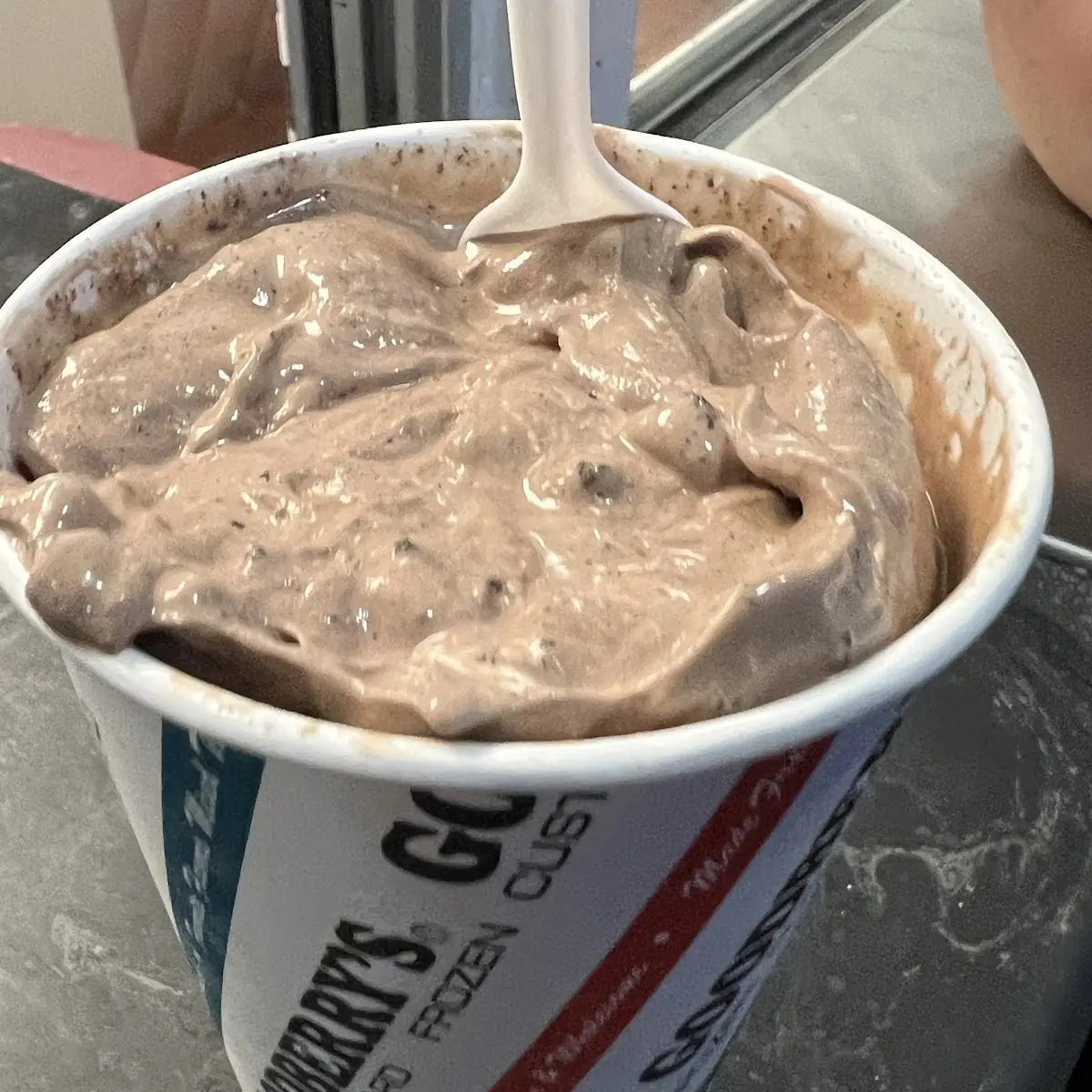 Chocolate Ice Cream with Oreos and Heath Bar