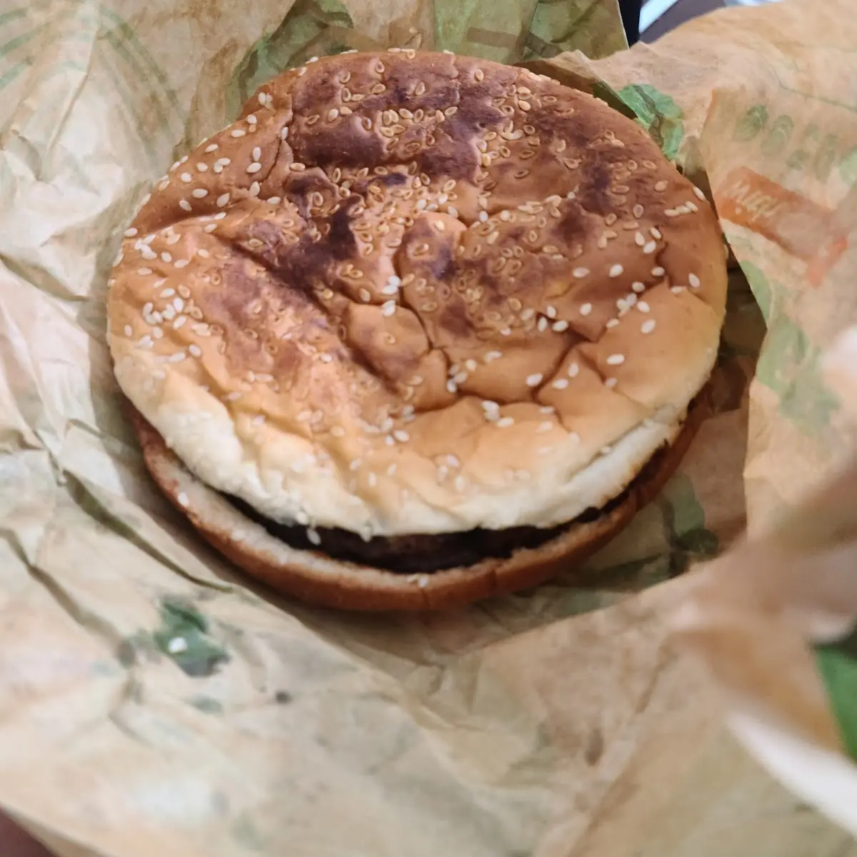 BK Special Burnt Smush Burger