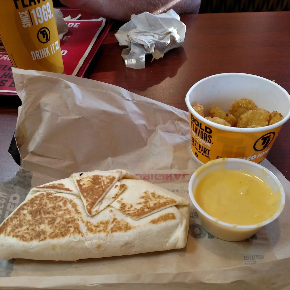 Two Junior Breakfast Burritos
