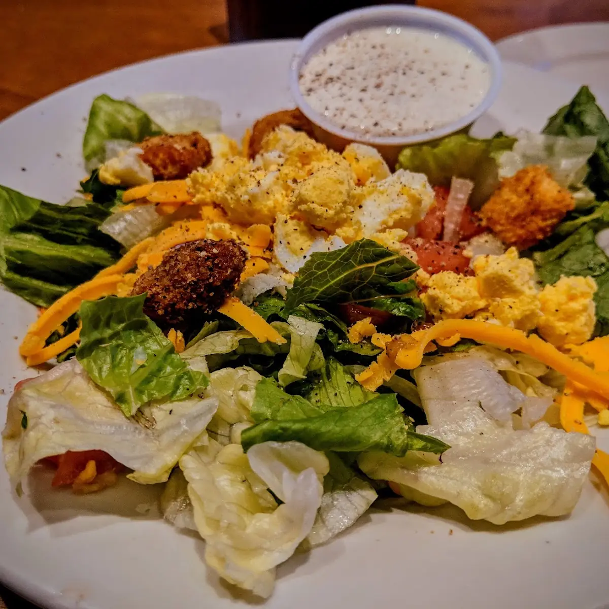 House Salad with Bleu Cheese Dressing