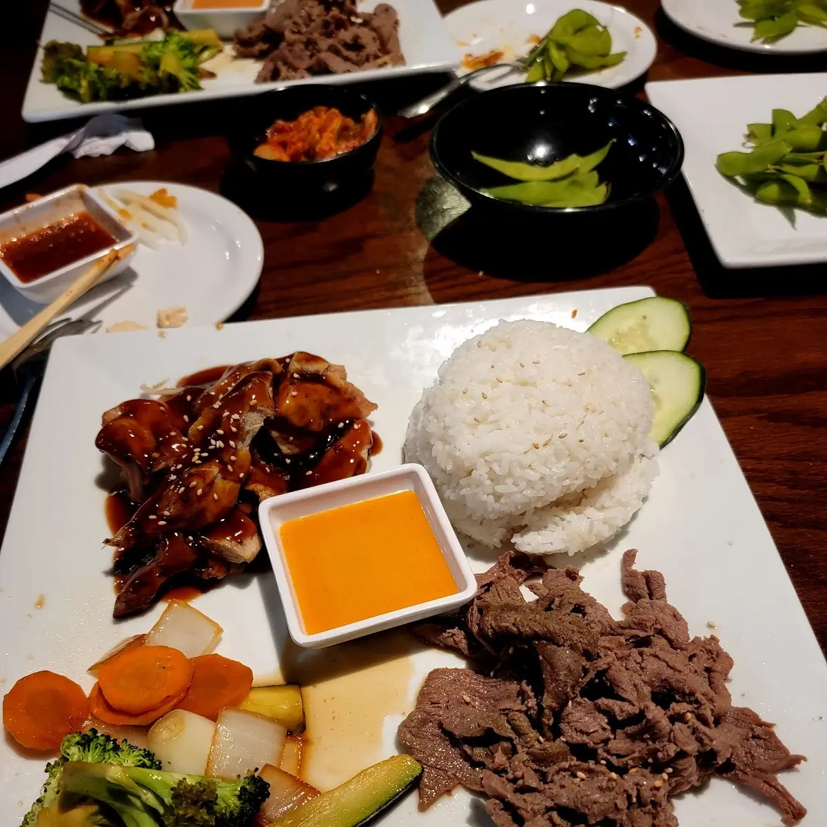 D1 Teriyaki Chicken and Bulgogi Plate