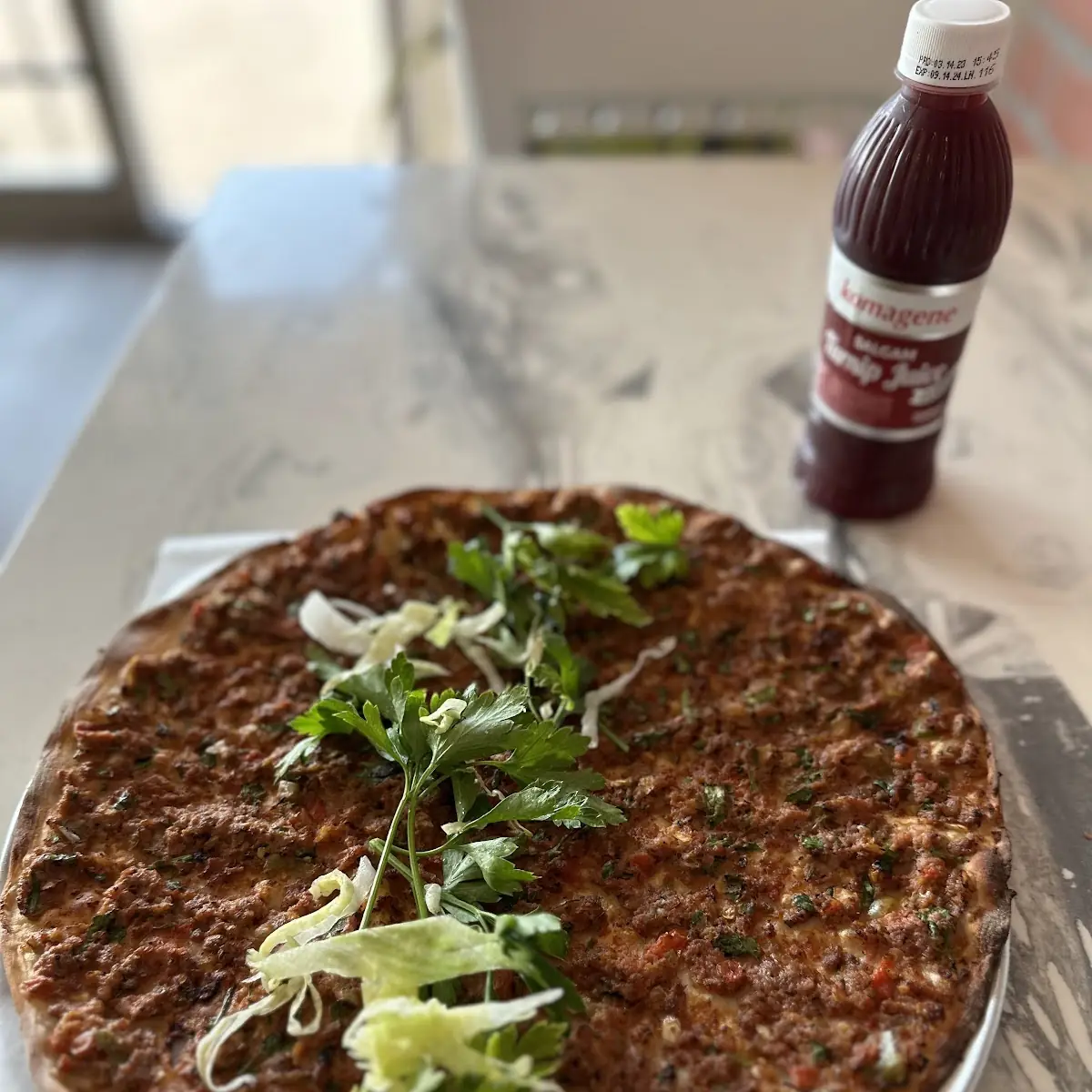 Spicy Pita Bread Lahmacun