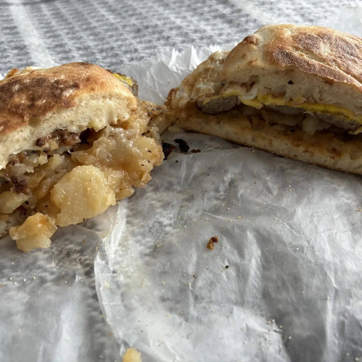 Sausage Egg Cheese Sandwich