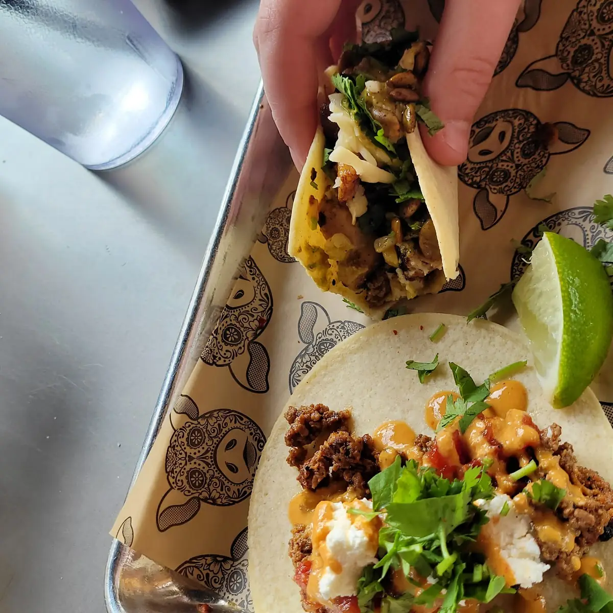 Heritage Duroc Pork Cheek Carnitas Taco