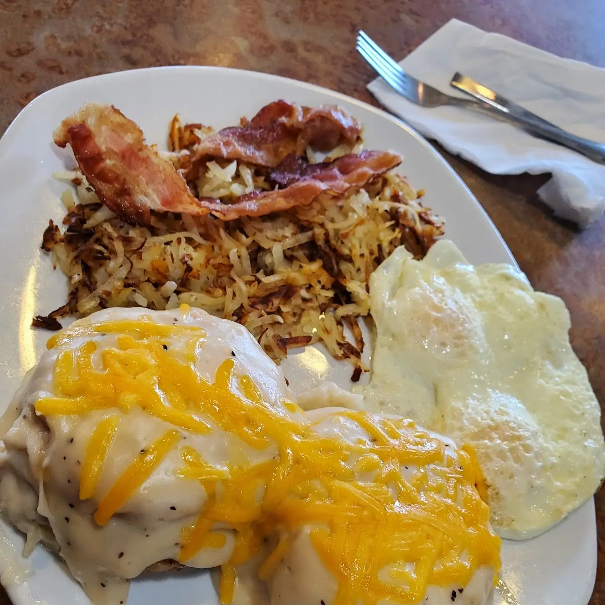 Country Sausage Biscuit Breakfast