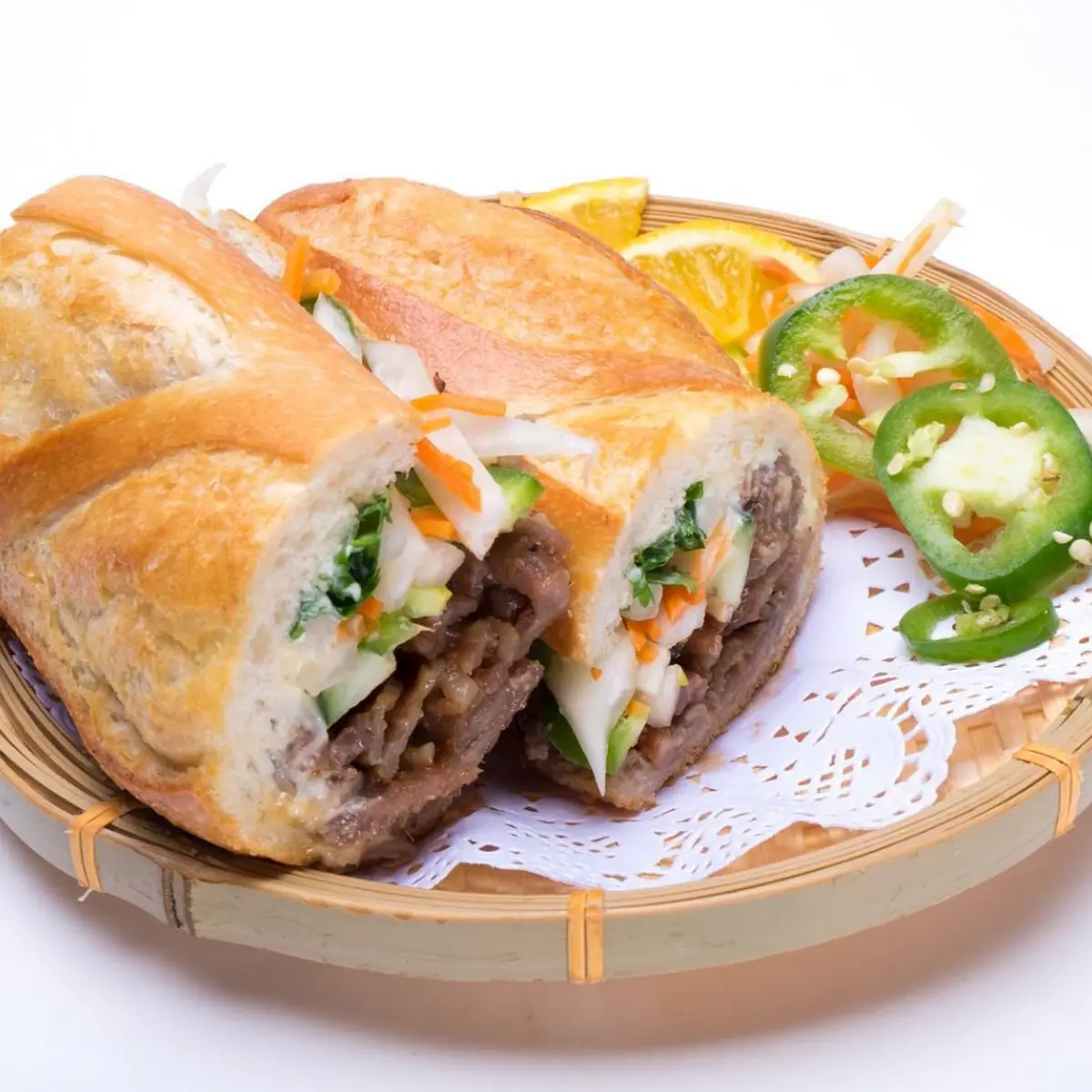 Pate Pork Roll & Shredded Pork Banh MI