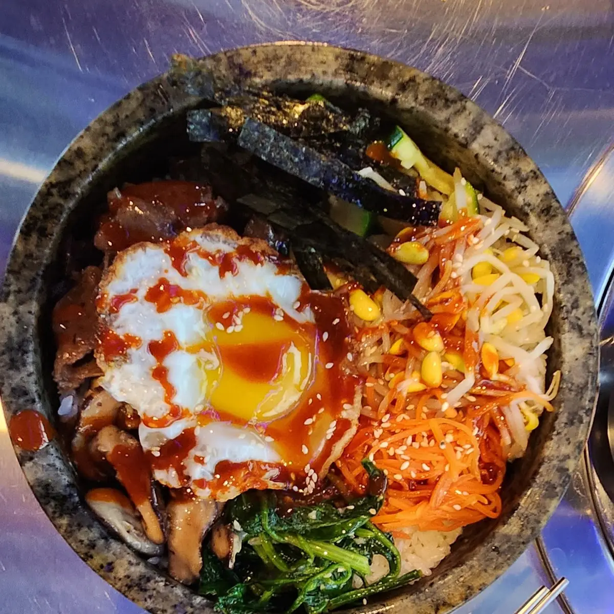 Spicy Squid Bibimbap Rice & Banchan