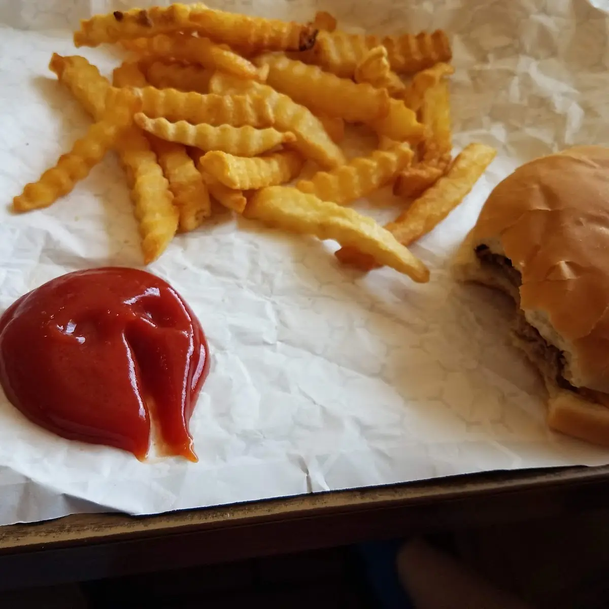 Kids Cheeseburger and Fries