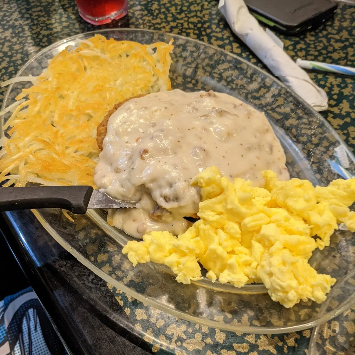 Chicken Fried Steak and Eggs