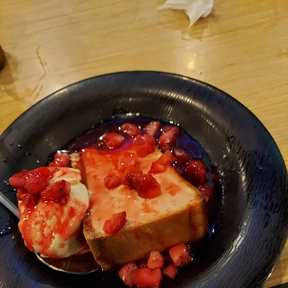 Cheesecake Slice with Strawberries