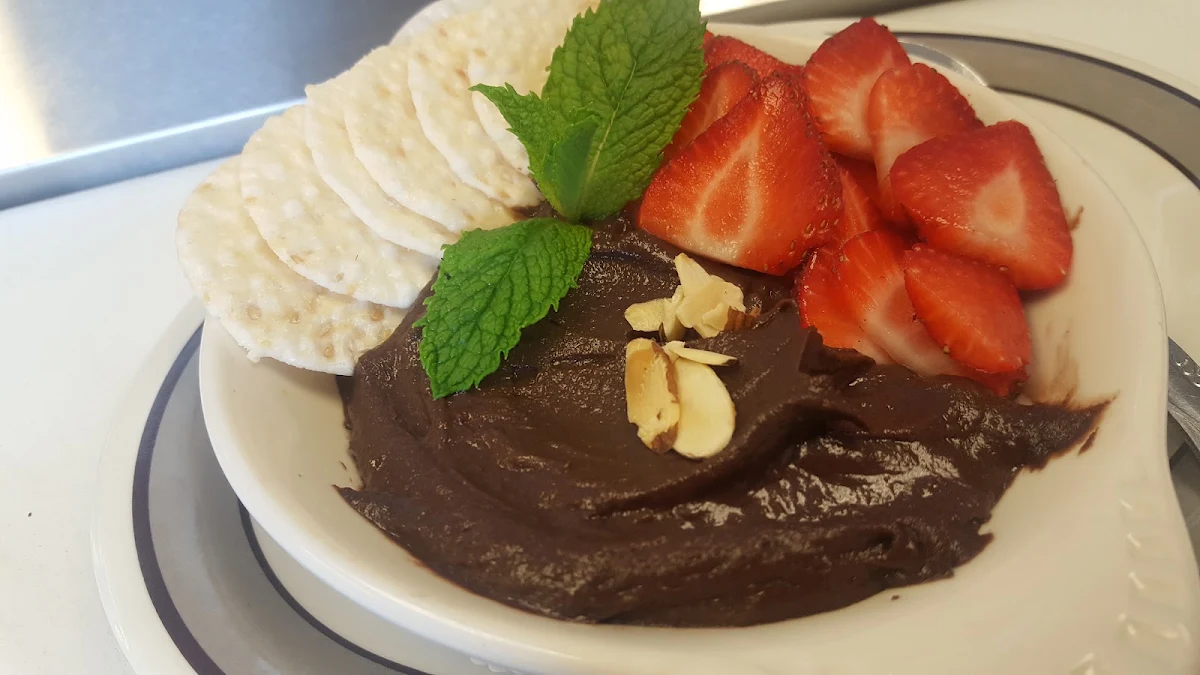 Dark Chocolate Hummus Dessert Plate