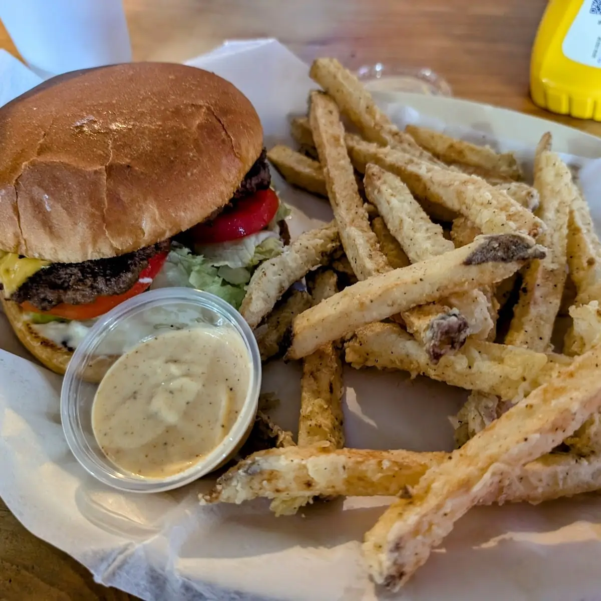 Big Boy Burger with Cajun Fries