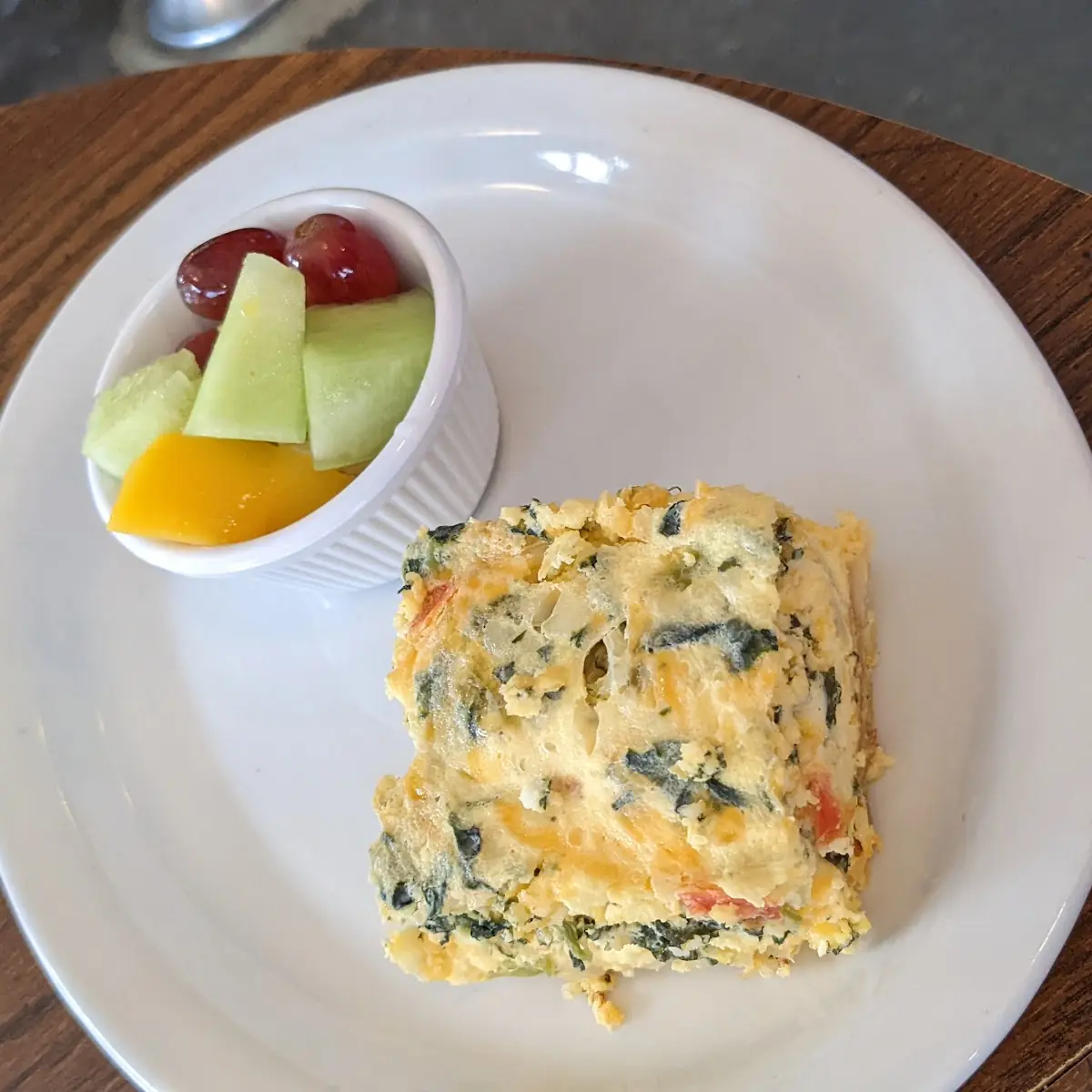 Quiche and Fruit Cup