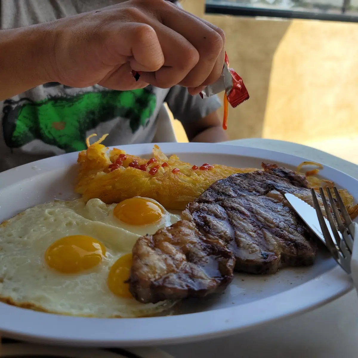 Steak & 3 Egg Sandwich