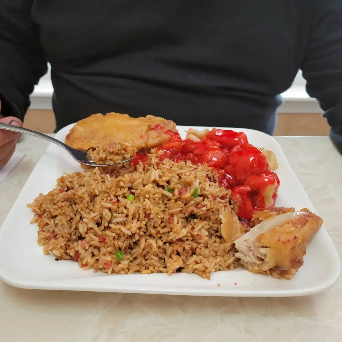 BBQ Pork Fried Rice Chicken