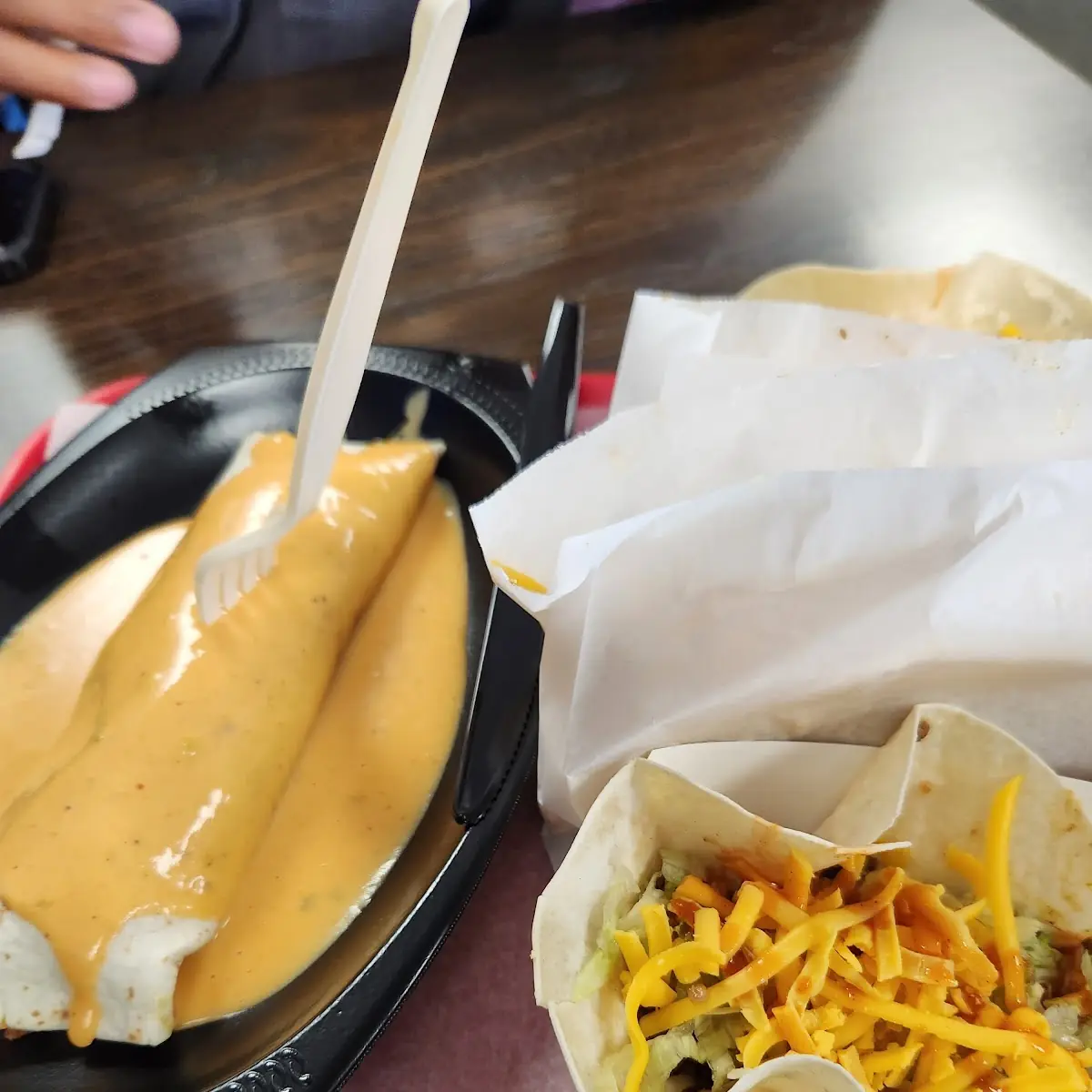 Cheese Burrito Plate