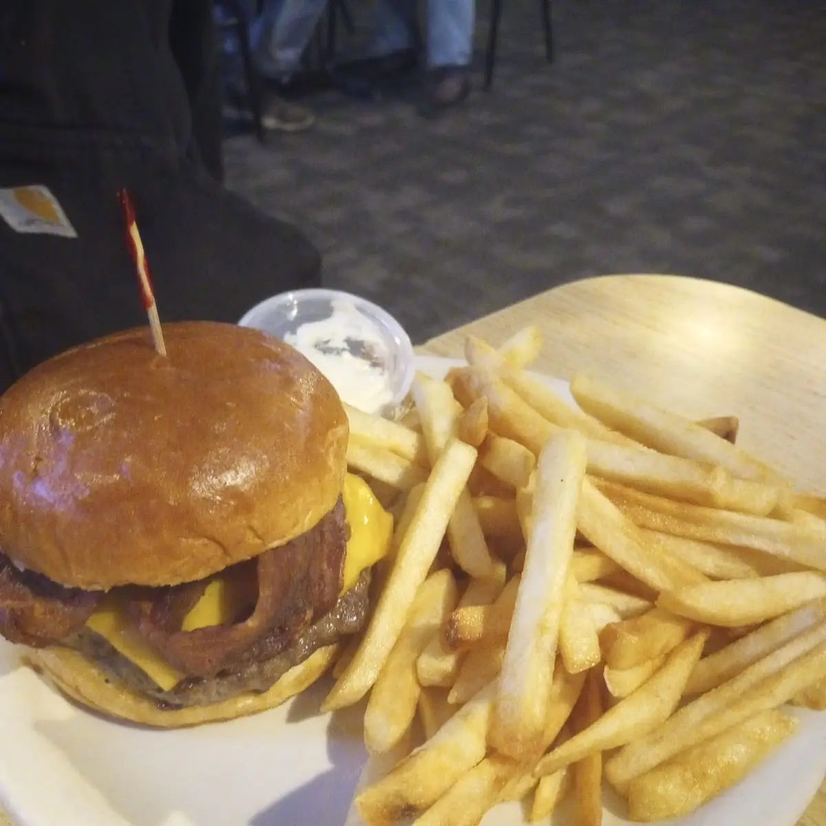 Bacon Cheeseburger and Fries