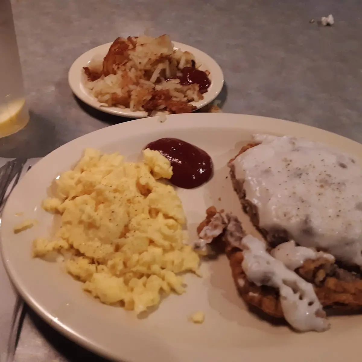 Chicken Fried Steak and Eggs