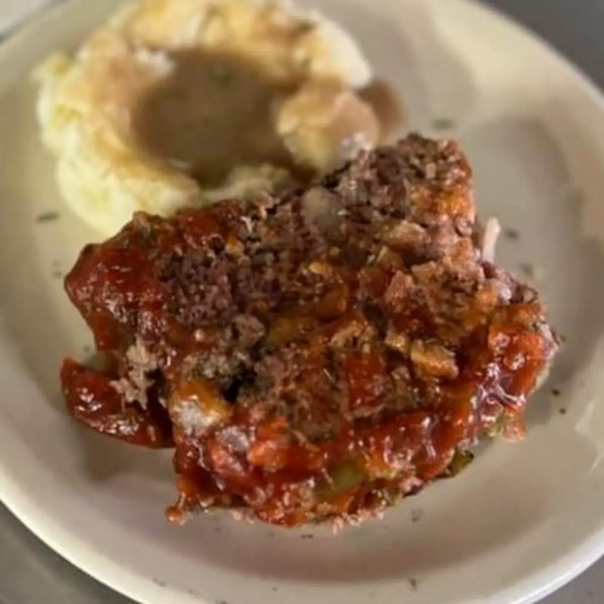 Meatloaf and Mashed Potatoes