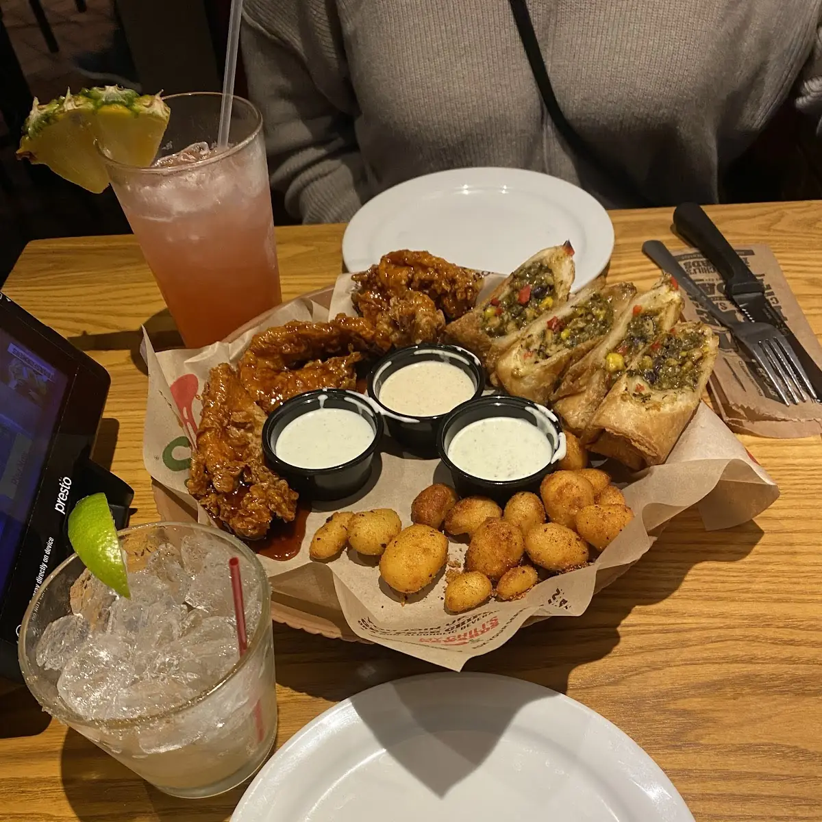 Flat Iron with Boom Boom Shrimp