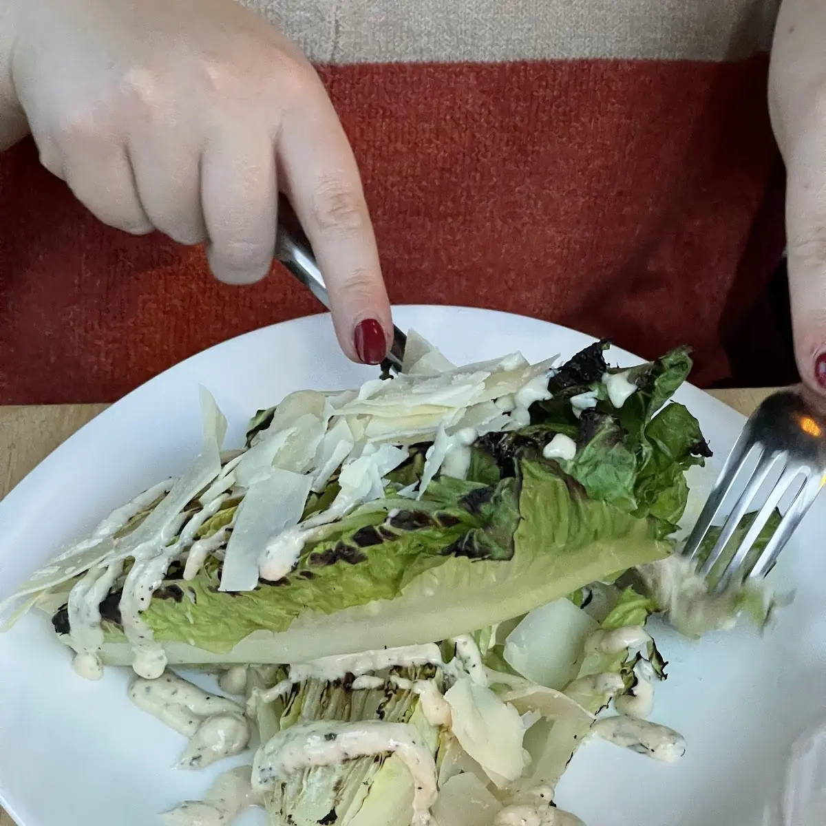 Grilled Caesar Salad