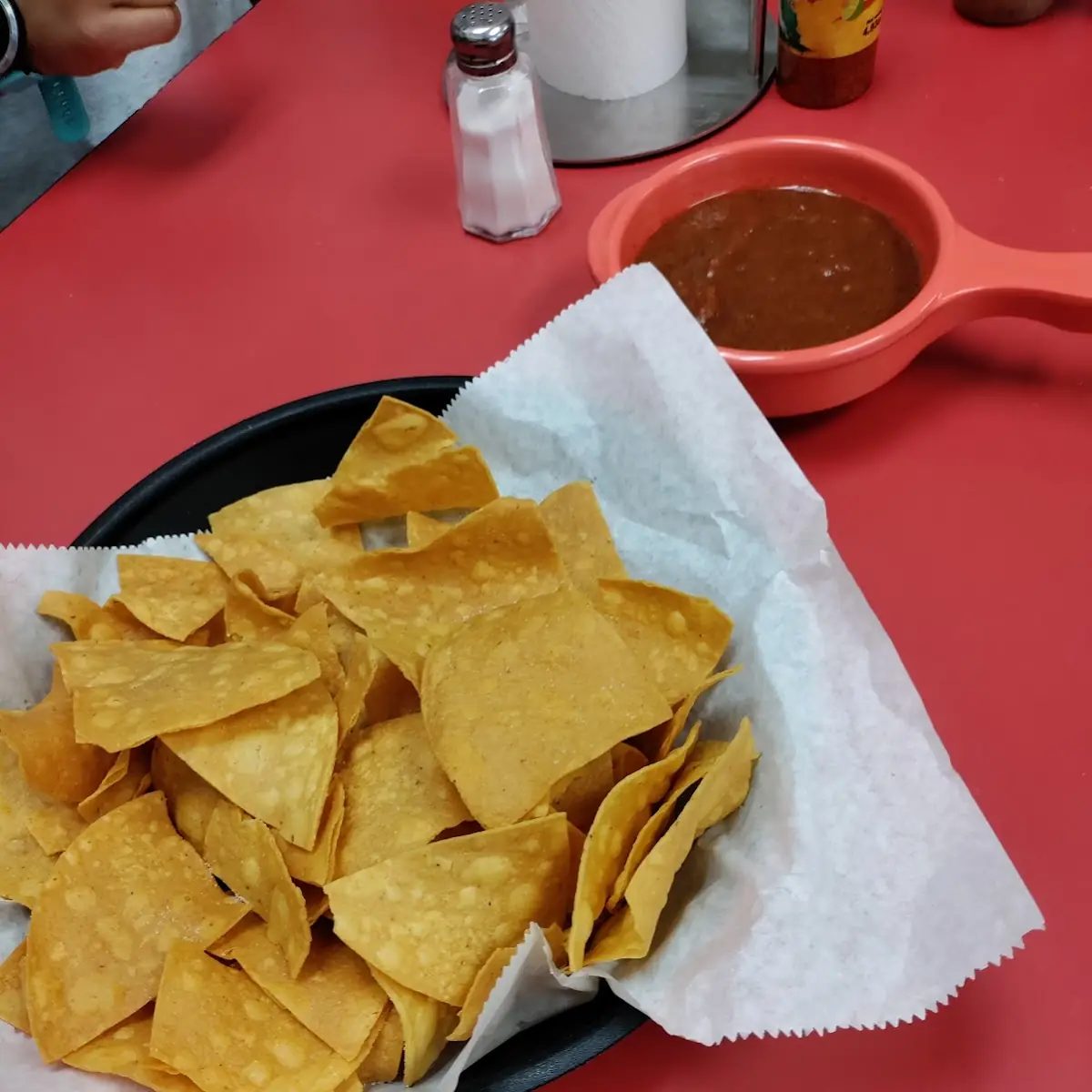 Basket of Crispy Tortilla Chips