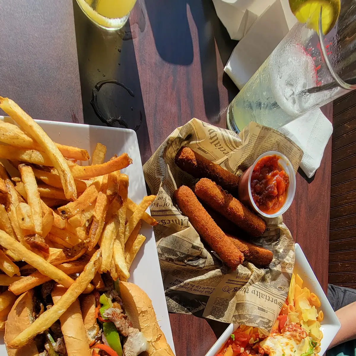 Chicken Parmesan Mozzarella Sticks Philly Cheesesteak
