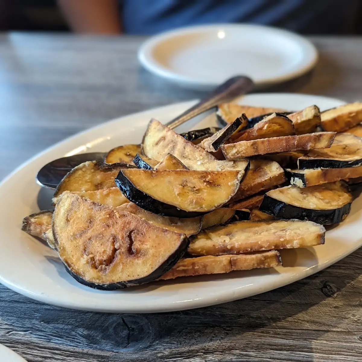 Fried Eggplant with Garlic Sauce