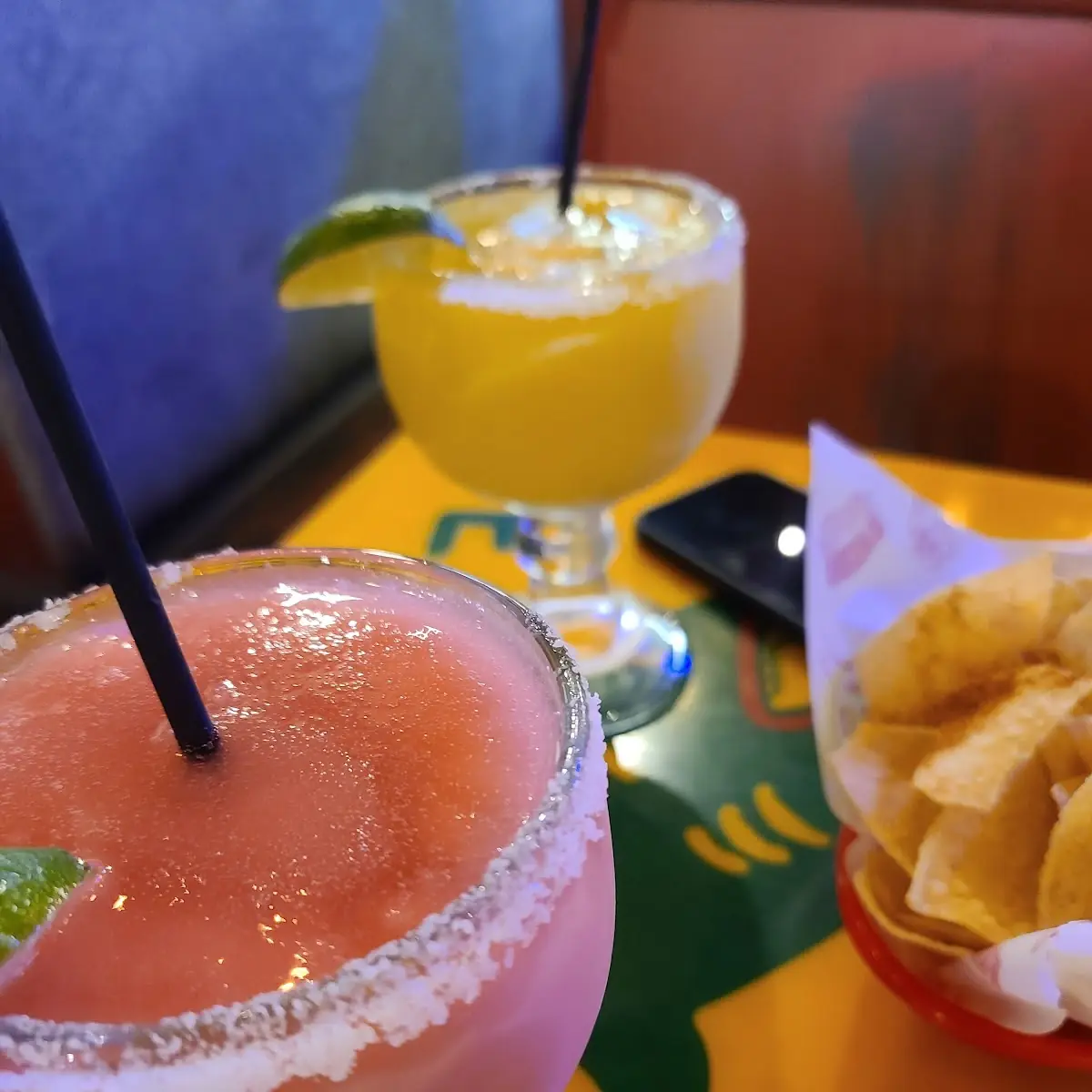 Mango and Strawberry Margaritas