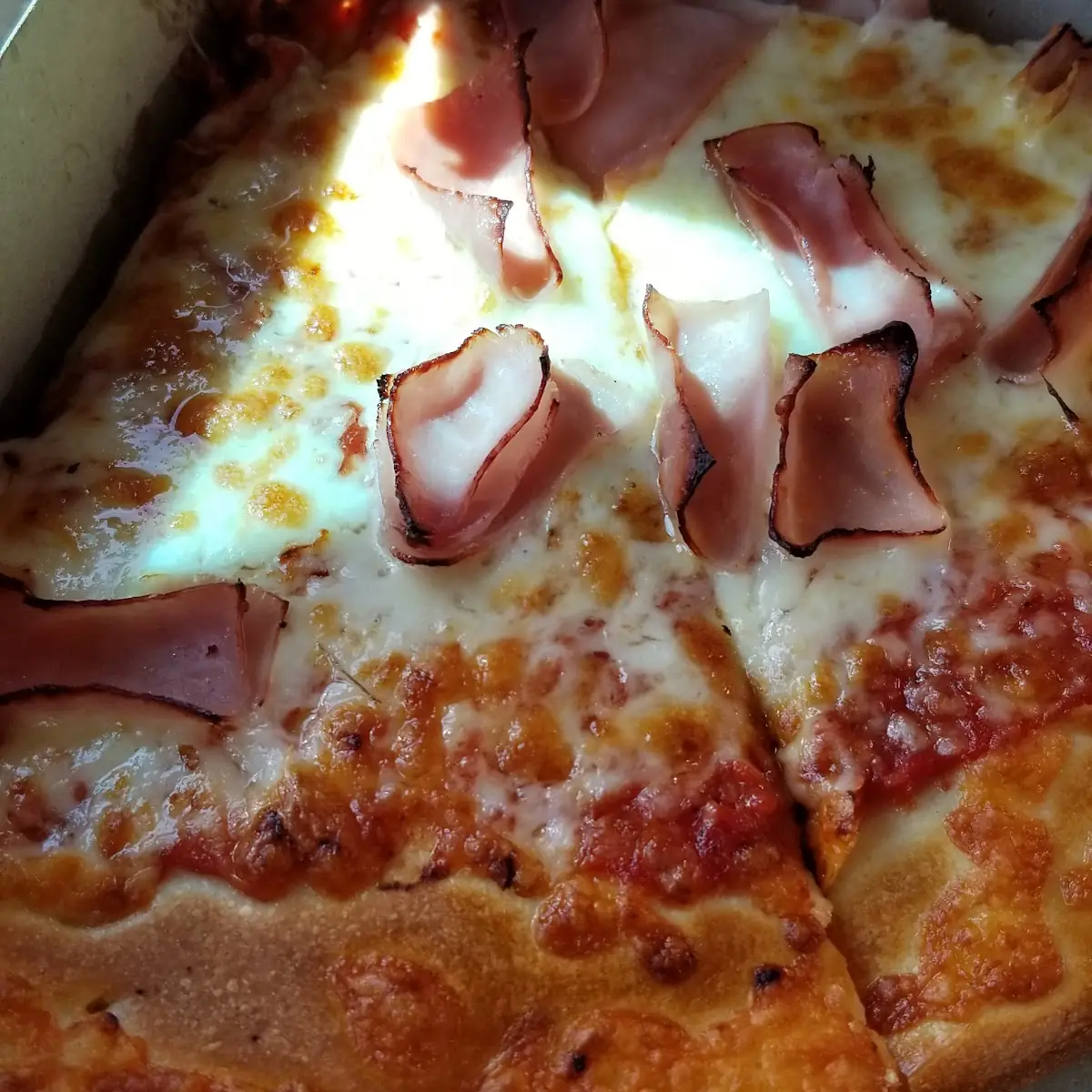 Ham and Cheese Pizza