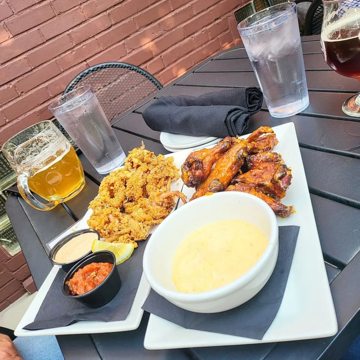 Smoked Wings & Squid