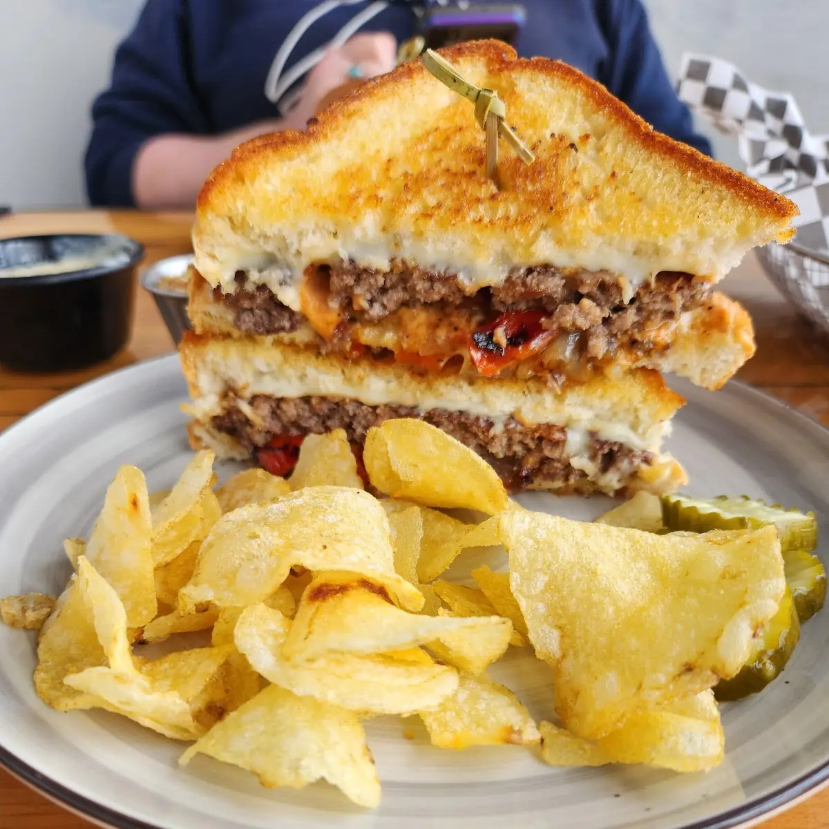 Patty Melt on Texas Toast