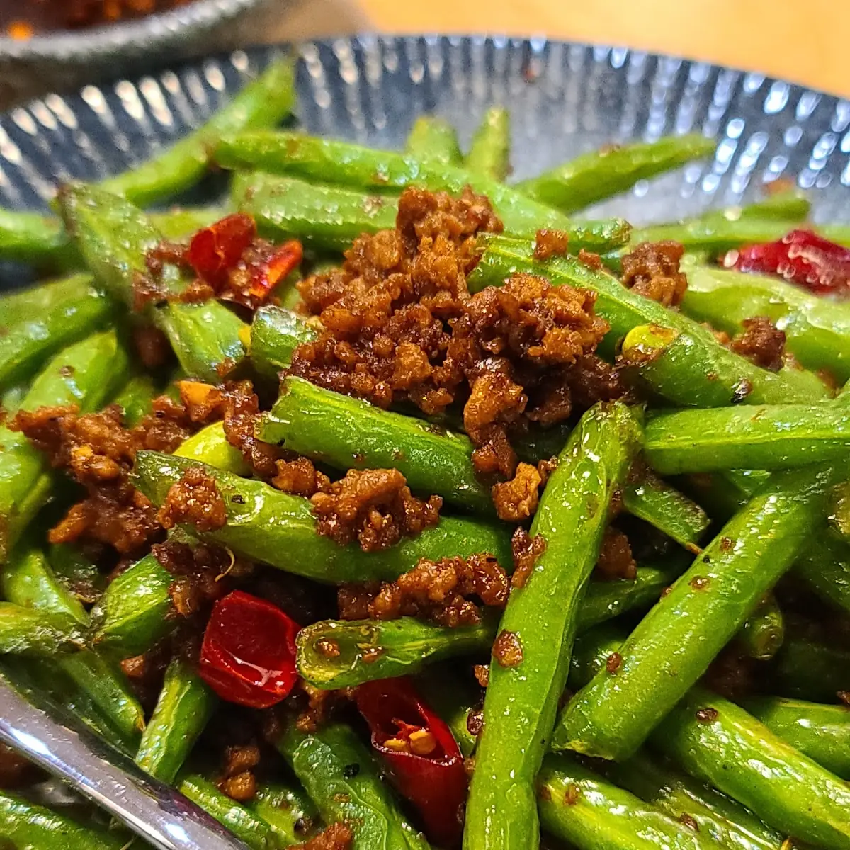 Stir-Fried Green Beans & Ground Pork with Garlic
