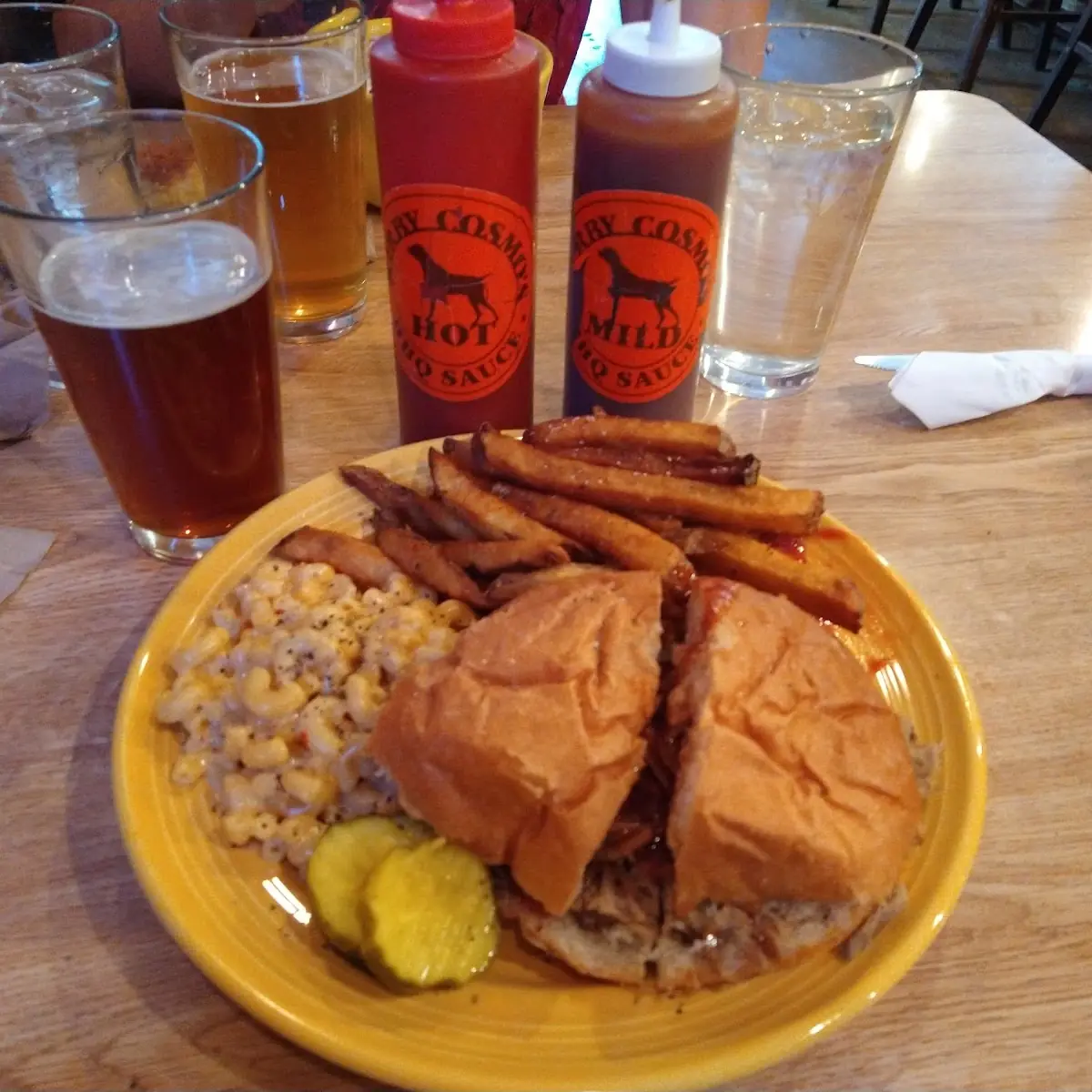 BBQ Pulled Pork Sandwich with Sides