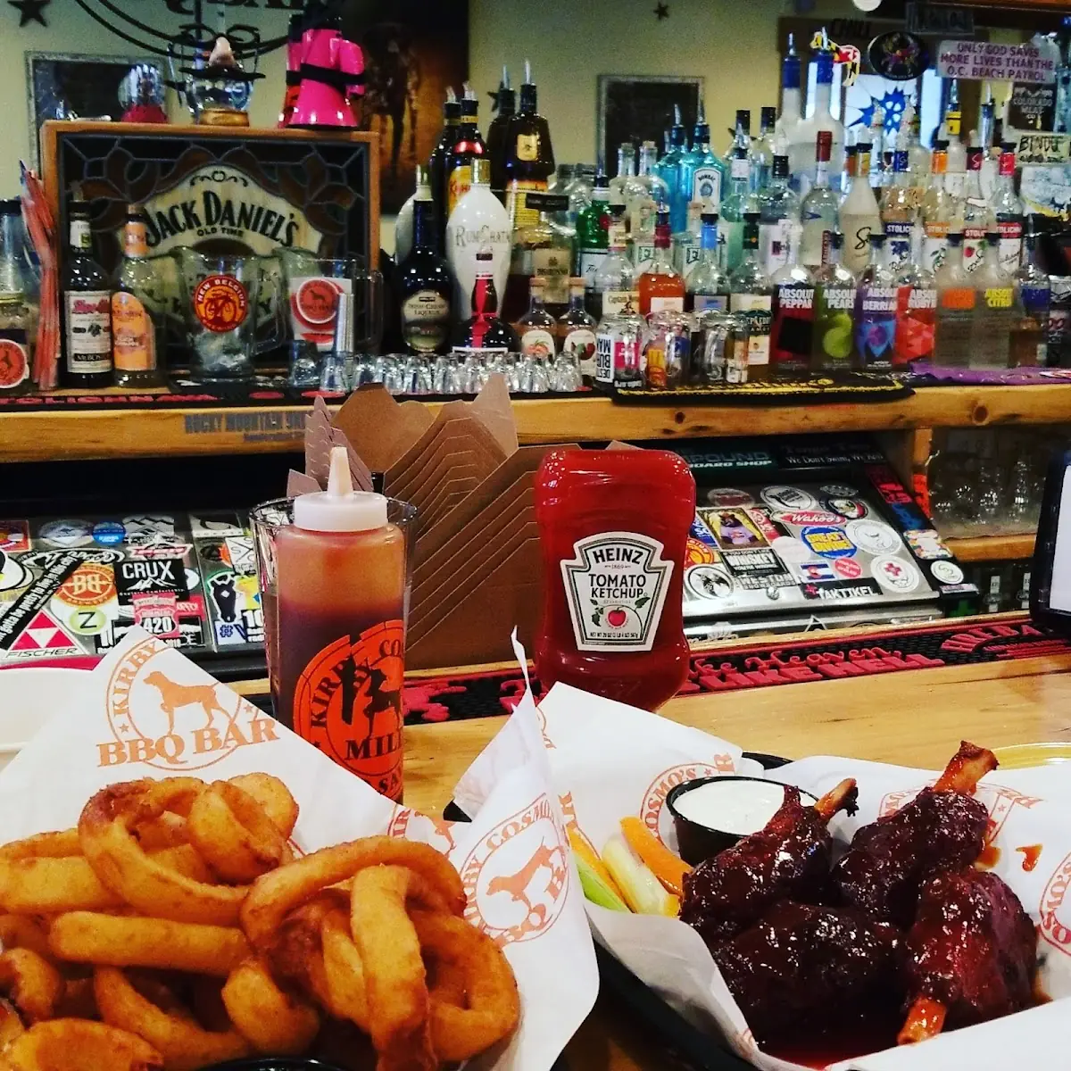Pork Ribs and Onion Rings