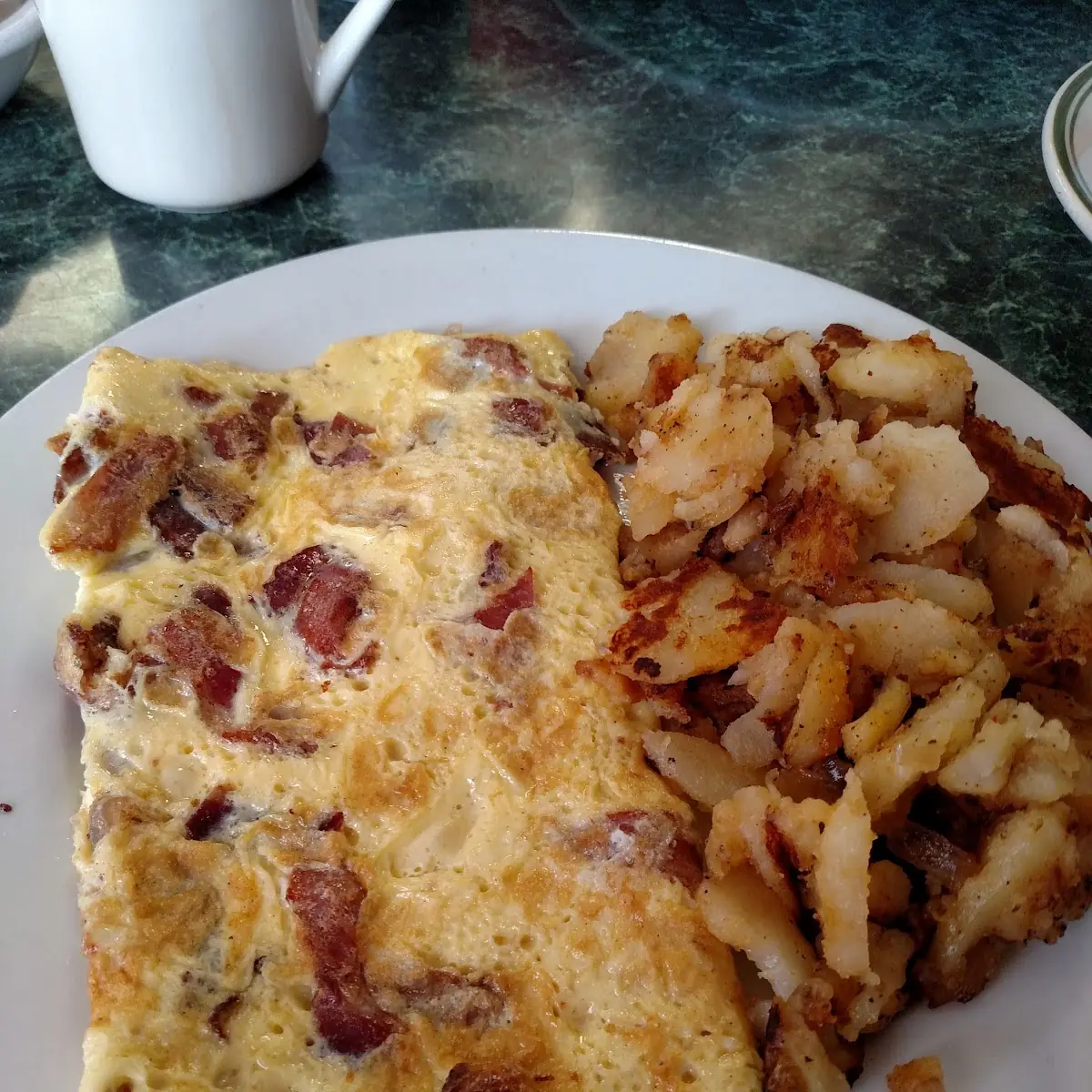 Cheese Omelet with Bacon