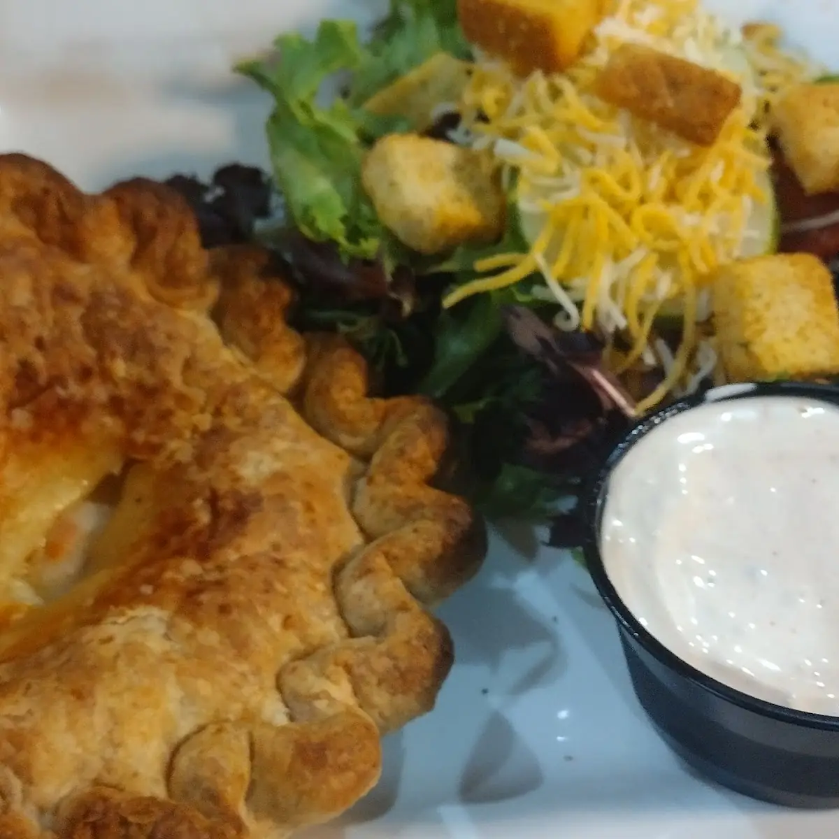 Chicken Pot Pie and Salad