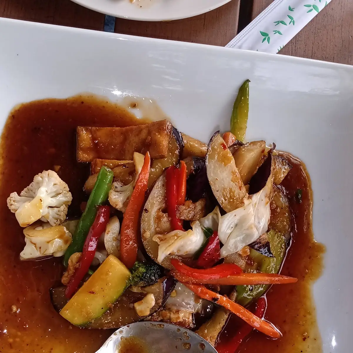 Basil Tofu w Mixed Vegetables