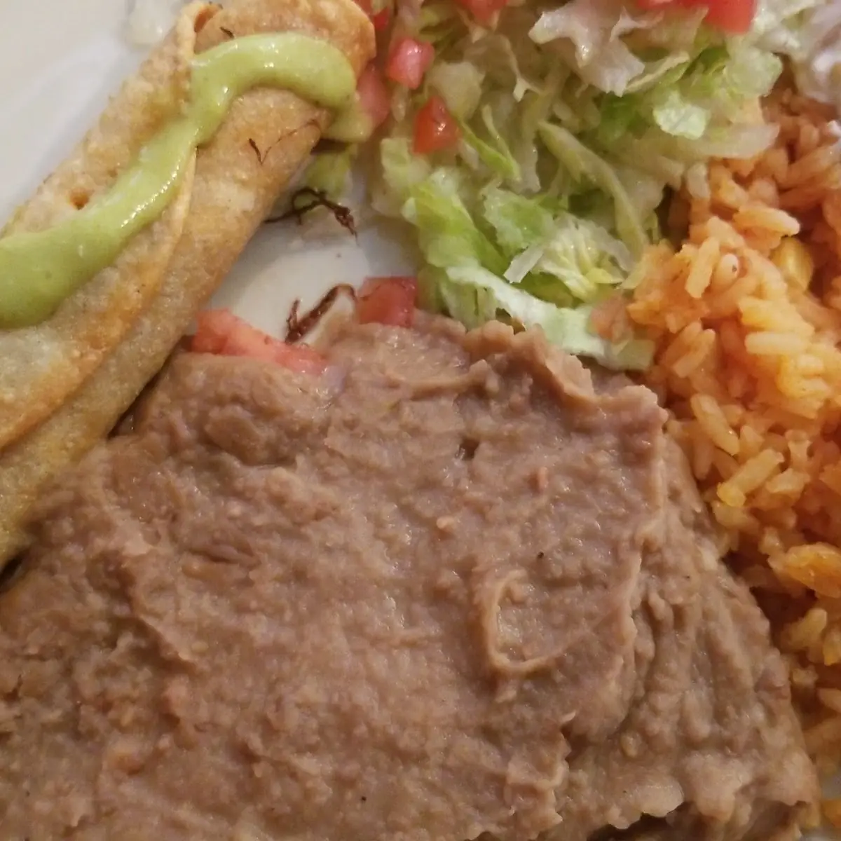 Crispy Taco Rice & Beans