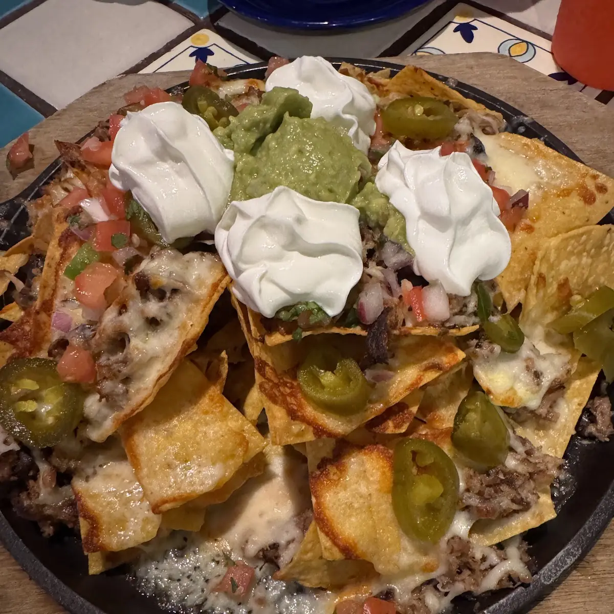 Cheese Loaded Chicken Nachos