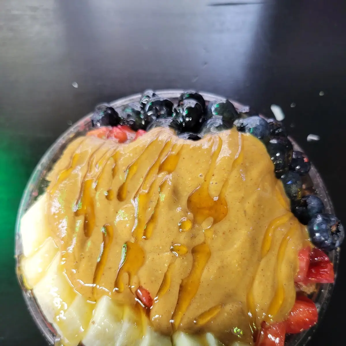 Açaï Bowl with Peanut Butter on Top