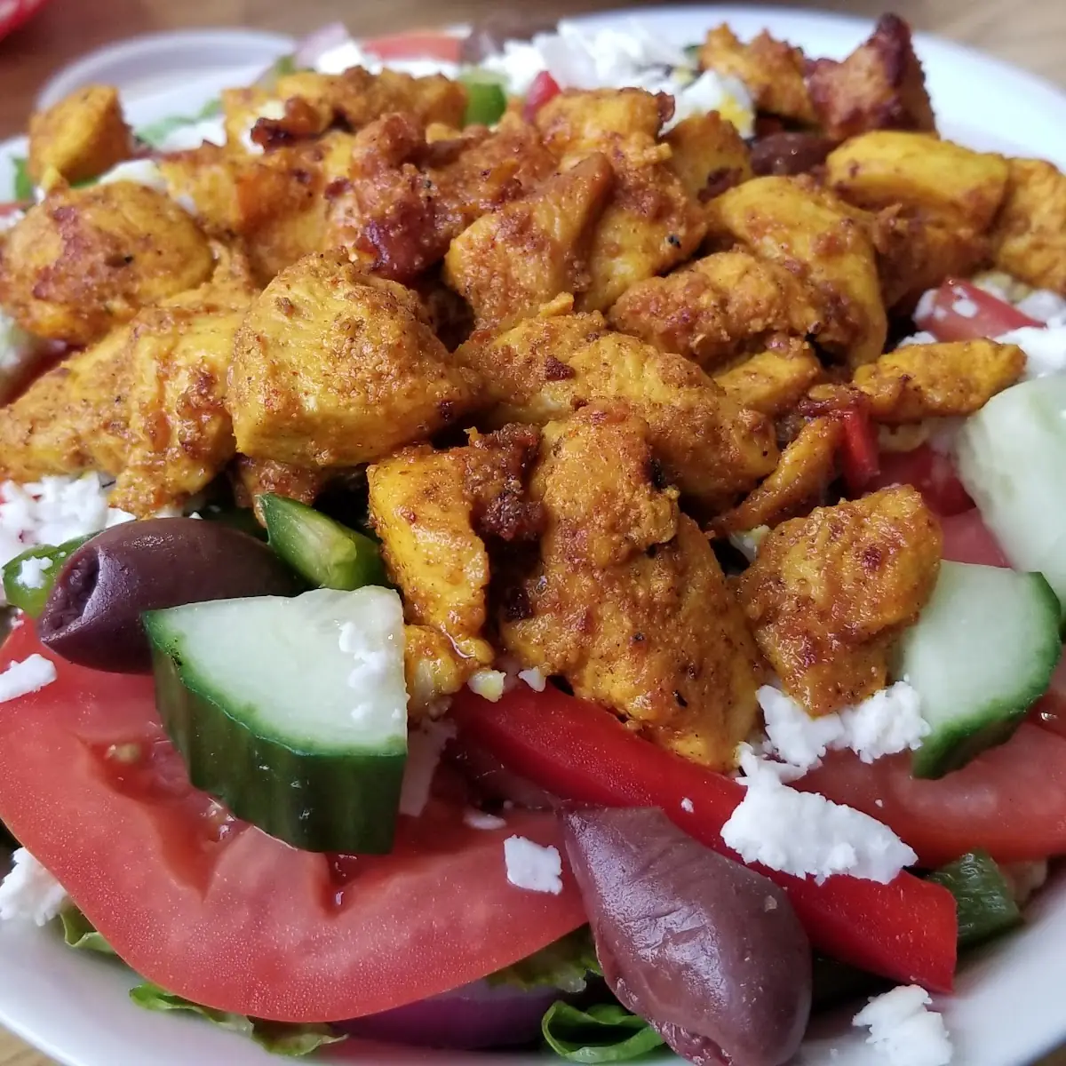 Greek Salad with Chicken